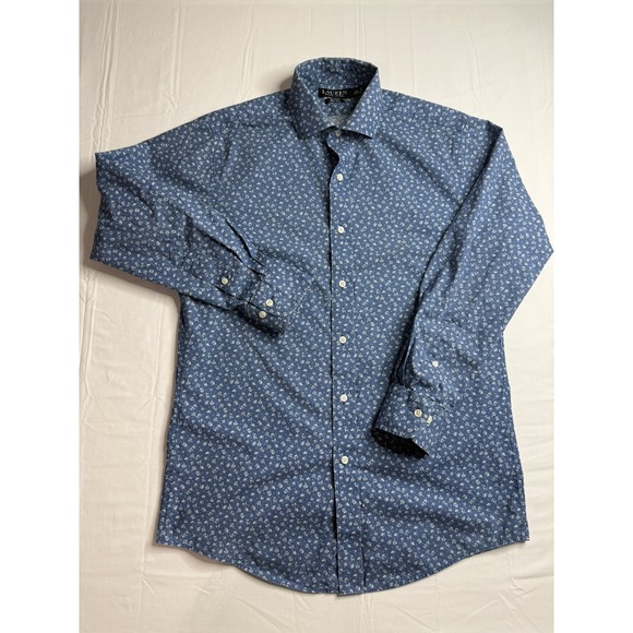 Lauren Ralph Lauren Other - Lauren Ralph Lauren Black Label Button Down Mens 15.5 32/33 Slim Fit Blue Floral